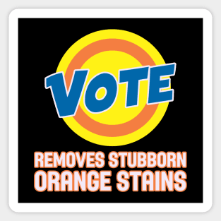 Vote! Removes Stubborn Orange Stains Funny Trump USA America 2020 Sticker